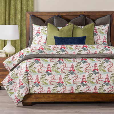 Japanese Garden Print Duvet Cover Set