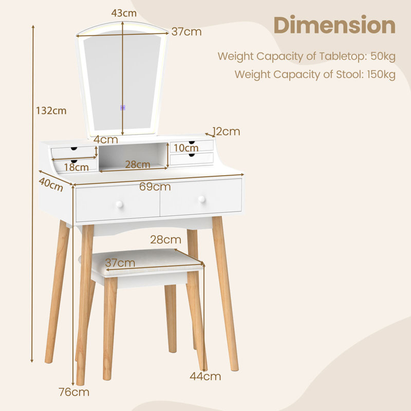 Dressing Table with Mirror