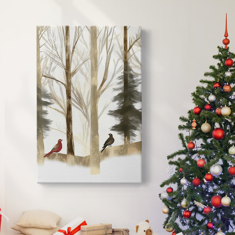 Art des Fêtes de Noël - Toile tendue avec châssis CEC III, H 18 po x l 12 po