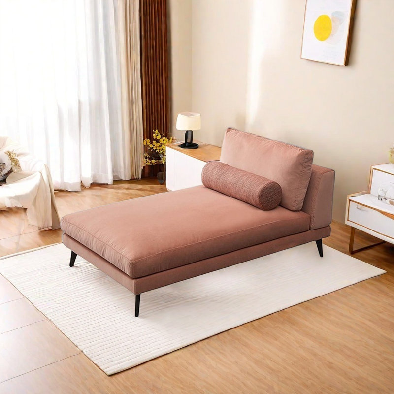 Chaise longue avec structure en bois massif