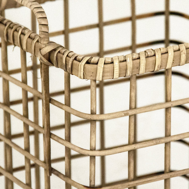 Panier en bois massif, H 13,75 po x l 12 po x P 11 po