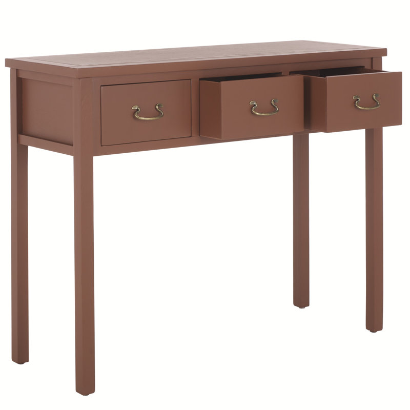 Console en bois massif de 39,4 po Vinea, Terracotta