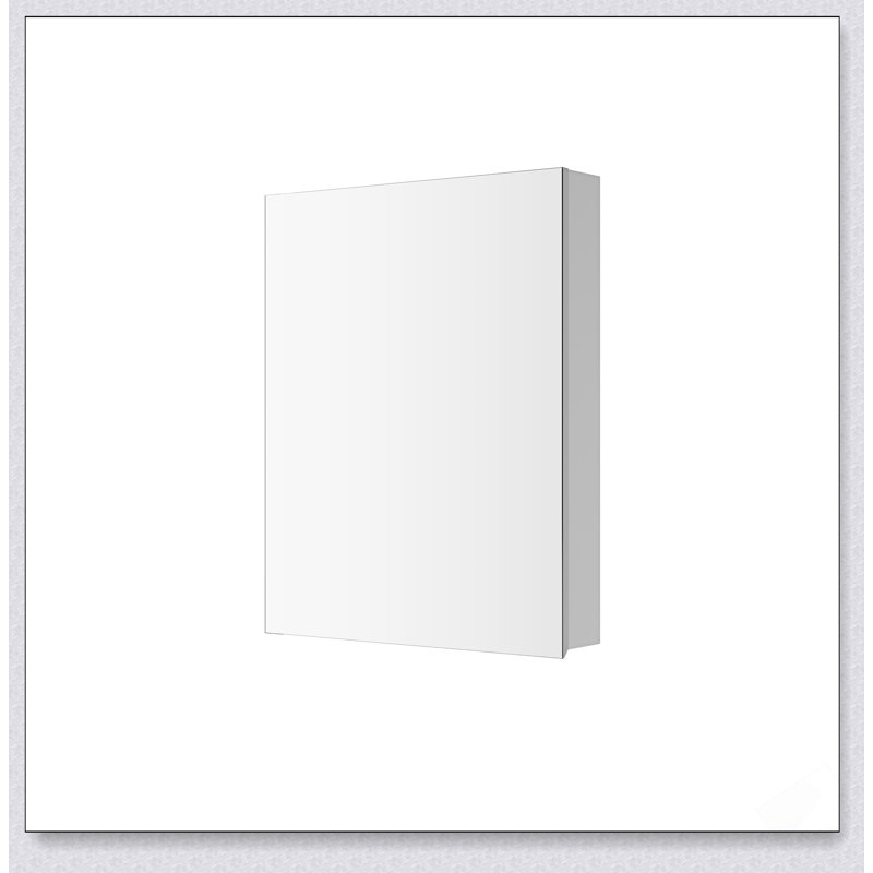 Armoire à pharmacie à surface sans miroir avec bords biseautés, espace de rangement spacieux pour les salles de bain modernes
