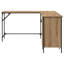 L-Shaped Metal Base Computer Desk-1233730034