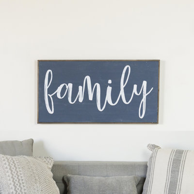 Signe de bois «famille»