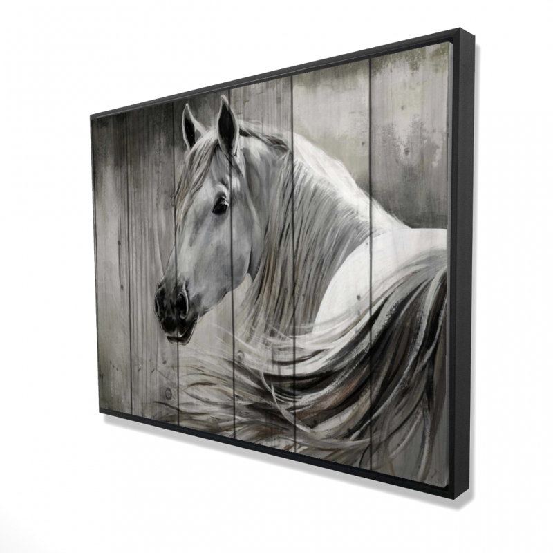 Rustic Horse Print On Canvas