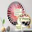 Miroir d'appoint Fractured Ruby Explosion-96241852