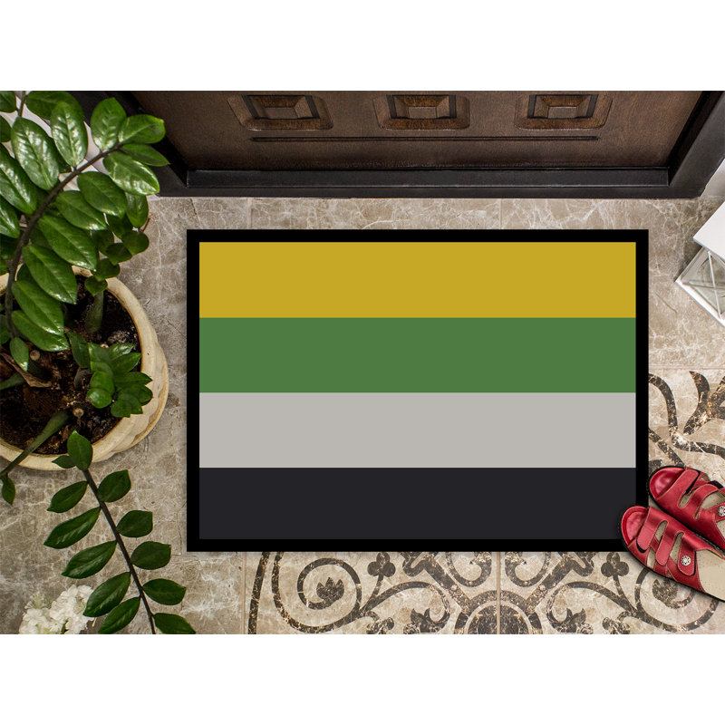 Tapis de porte USA Gay Pride, l 24 po x L 36 po, Fierté skiliosexuelle