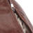 Connor 18"W Upholstered Genuine Leather Boho Round Pouf in Distressed Brown-790734582