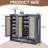 8-Tier Bamboo Shoe Cabinet with Doors, Can Store 36-40 Pairs of High Heels and Sneakers, Floor-standing Shoe Rack-1812900776