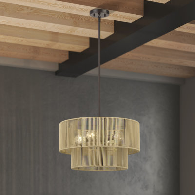 Lustre suspendu 4 lumières Asllan