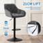 Swivel Upholstered Adjustable Height Counter Stool-1680333994