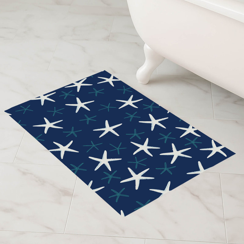 Tapis de bain Starfish, Single- 24" L x 17" W, Marine