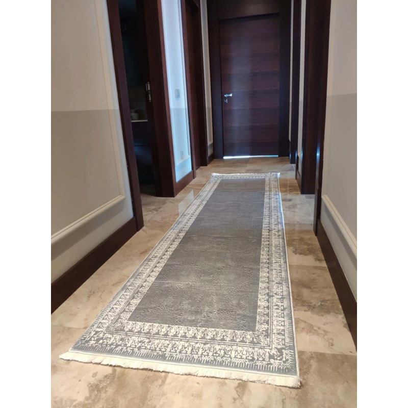 Tapis en coton avec envers antidérapant Lanney, Rectangle 3 pi 11 po x 8 pi 10 po