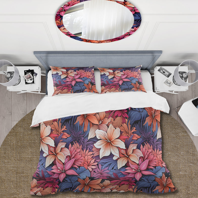 Literie Coral Mirage Ii, Housse de couette pour très grand lit et 2 très