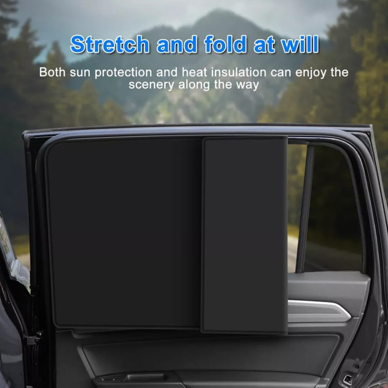 4x Magnetic Car Side Front Rear Window Sun Shade Mesh Shield Uv Protection Cover