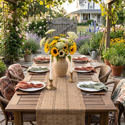 Chemin de table Boho Macrame