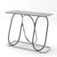 Console en verre trempé, table d'entrée minimaliste de 43,3 pouces pour le couloir du salon-338112620