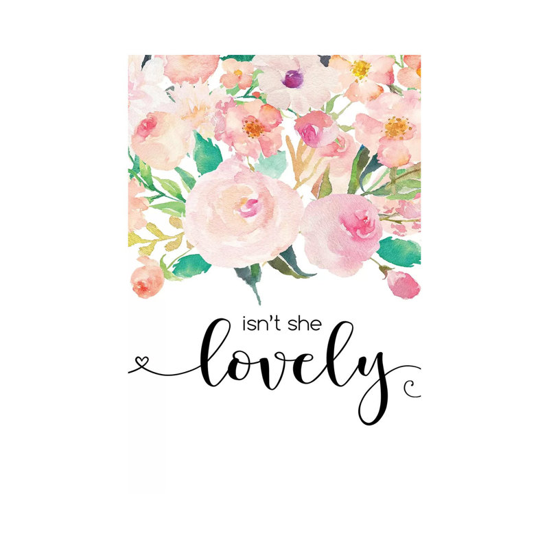 Isn't She Lovely - Painting on Canvas, Wrapped Canvas, 101.6cm H x 66.04cm W x 1.91cm D