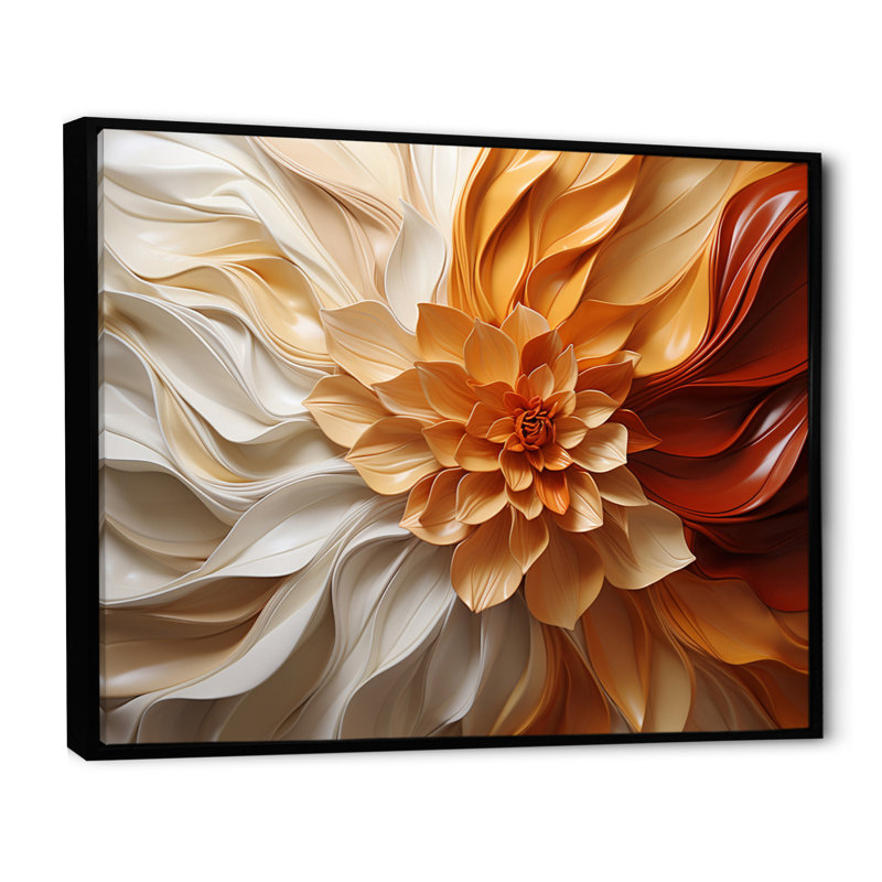 Sunlit Spiral Framed On Canvas Print, 24" H x 32" W, Black, Floater Framed Print