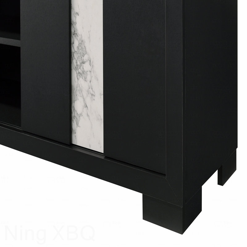 Meuble de salon 1Pc, Noir / blanc