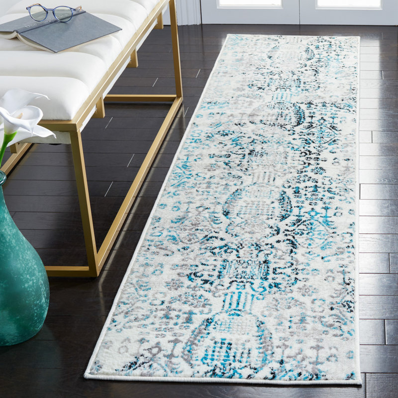 Skyler Performance Geometric Rug, Runner 2' x 8'