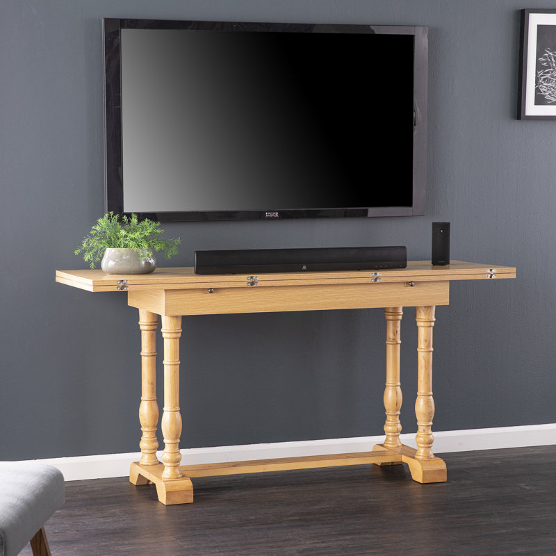 Pauling Extendable Solid Wood Dining Table, Natural Oak