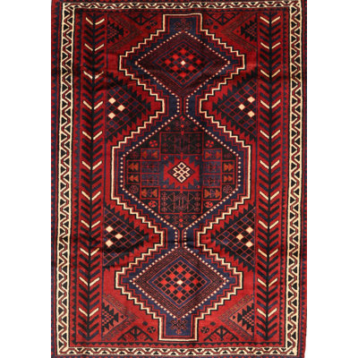 Tapis traditionnel rouge / brun Assaf