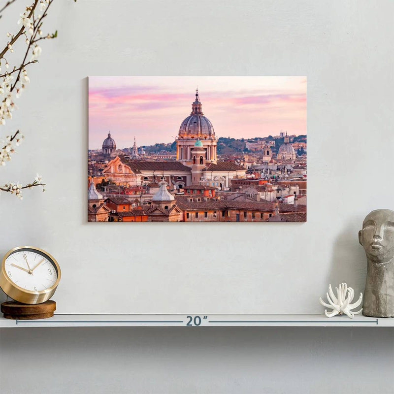 Kavia Rome Sunset Scenery, 8" H x 12" W