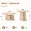 Ensemble de tables basses rétro avec tables rondes et pieds entrecroisés Retro-790659958