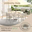 7 Pieces Outdoor Patio Dining Set, 6  Stackable Metal Dining Chairs And 52.95" Round Metal Dining Table, Outdoor Table And Chairs For Lawn Garden Backyard Deck-1204140163-1204140173