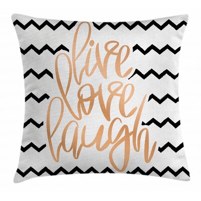 Live Laugh Love Indoor / Outdoor 40"" Throw Pillow Cover -  Ambesonne, min_35809_40x40