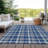 Washable Plaid Indoor / Outdoor Rug-600838761