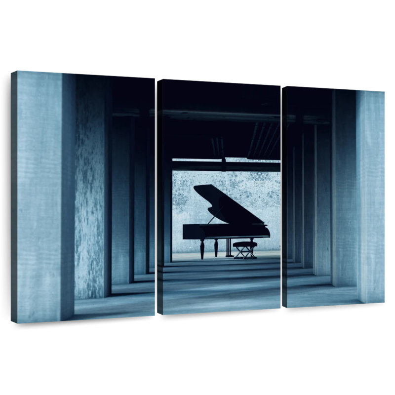 Abarca Corridor To Piano, H 36 po x l 57 po