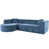 Polyester bleu est en rupture de stock