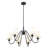 Sujal 6 - Light Steel Dimmable Chandelier-114611994-114611995