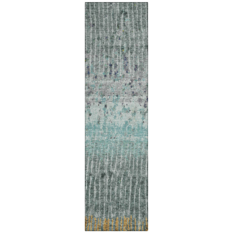 Machine Washable Indoor/Outdoor Chantille ACN2406 Abstract Rug, Runner 2'3" x 7'6"