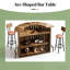 Table de bar en forme d'arc