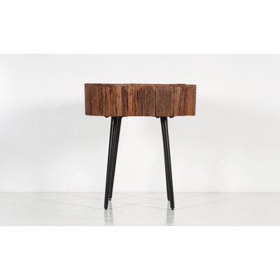 Evylene Solid Wood Top End Table