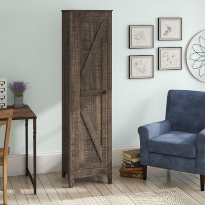 Crouch 1 -Door 4 -Shelf Storage Cabinet
