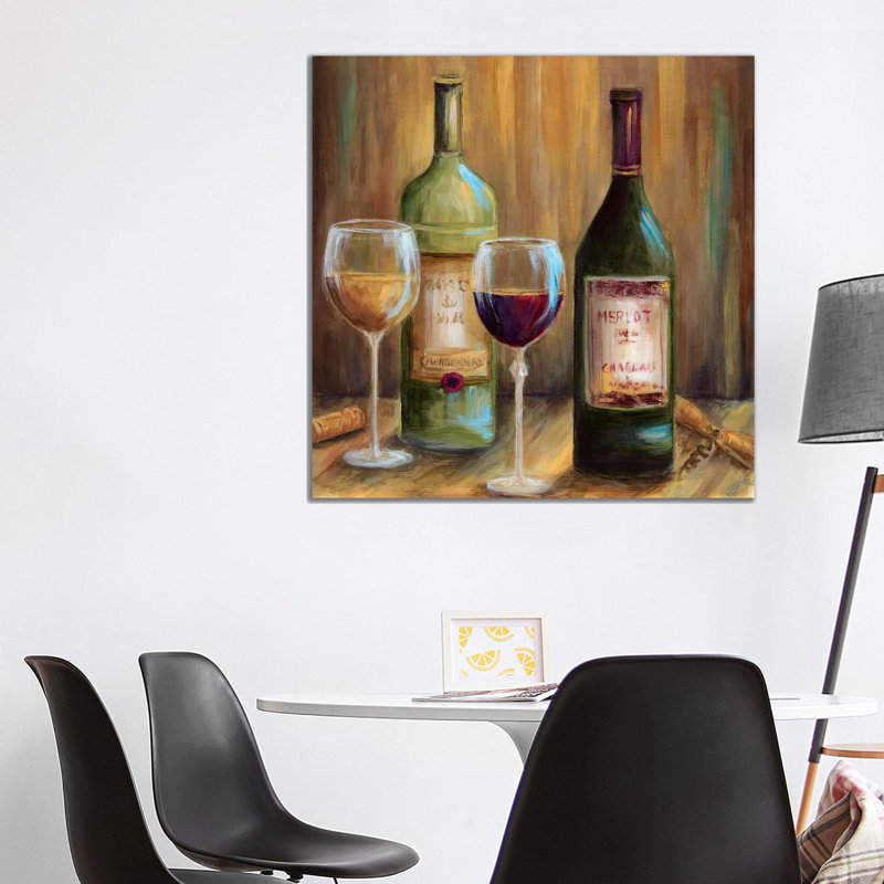 Elegant Whites 1 Piece Wrapped Canvas Painting, 93.98 cm H x 93.98 cm W x 1.91 cm D