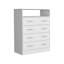 Commode 4 tiroirs Pérou, plateau supérieur, 1 tablette ouverte - blanc