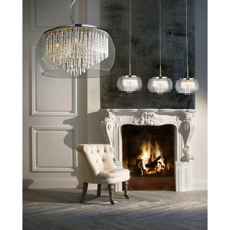 Rego 3 - Light Chrome Kitchen Island Pendant