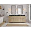 84'' Double Bathroom Vanity with Quartz Top-83725350