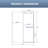 1-Hour-Assembly 56" - 60" W X 75" H Single Sliding Frameless Shower Door With 5/16"(8mm) Clear Tempered Glass, Stainless Steel Frame, Explosion-Proof Film