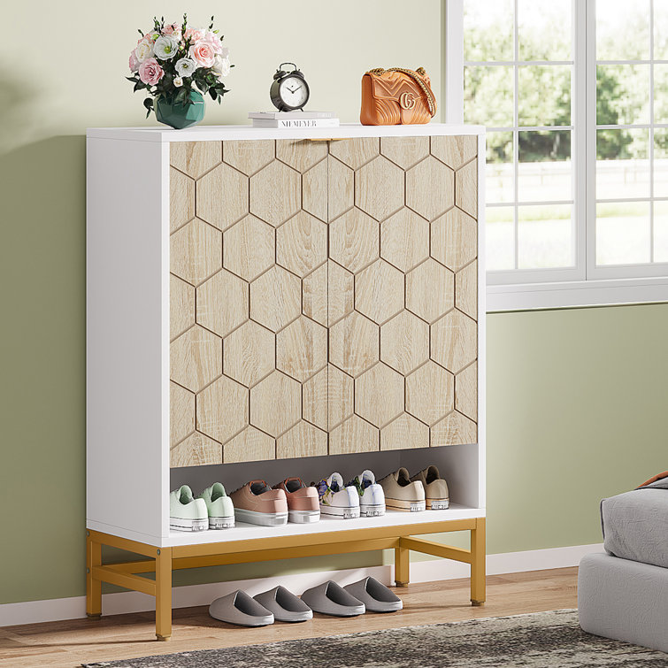 44 x 15 x 58 DIY Stackable Storage Cabinet - Woodwhite