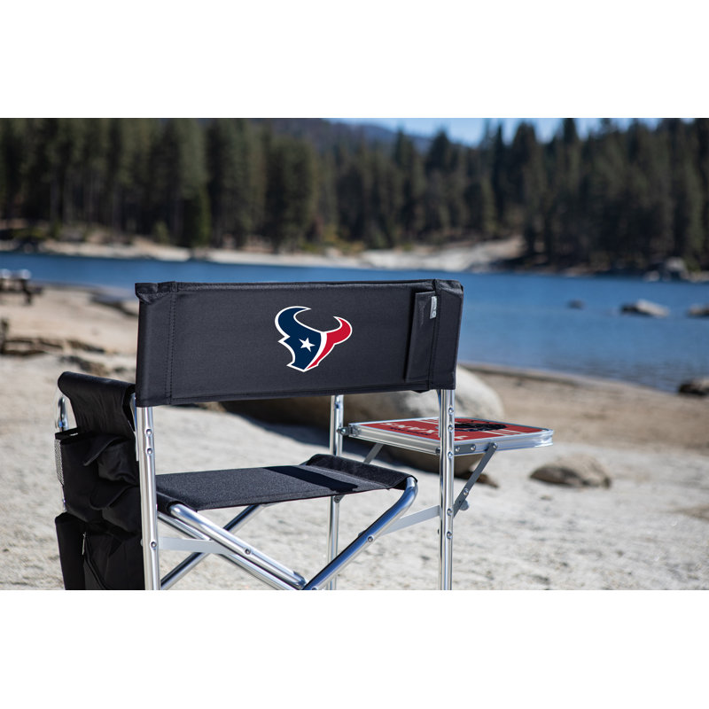 Folding Director Chair with Cushions, Black