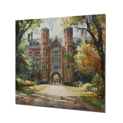 Hall principal du Campus du Collège en France - Art mural de bâtiments collégiaux et universitaires