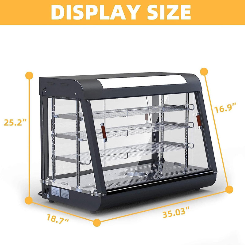 Anpuce Glass Display Case Buffet Accessory