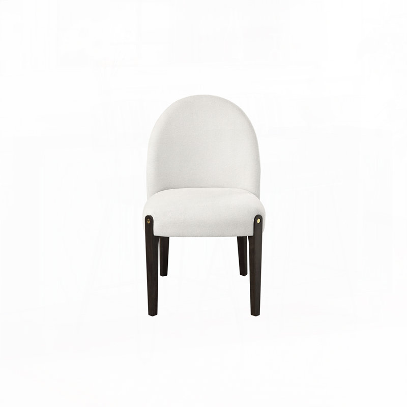 Beige Fabric Side Chair